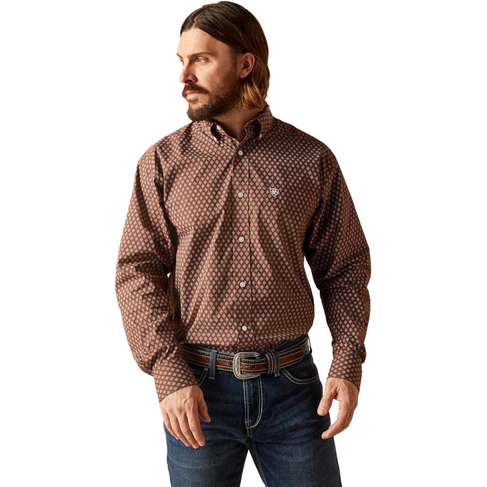imageARIAT Mens Graham Classic Fit ShirtShirtPotting Soil
