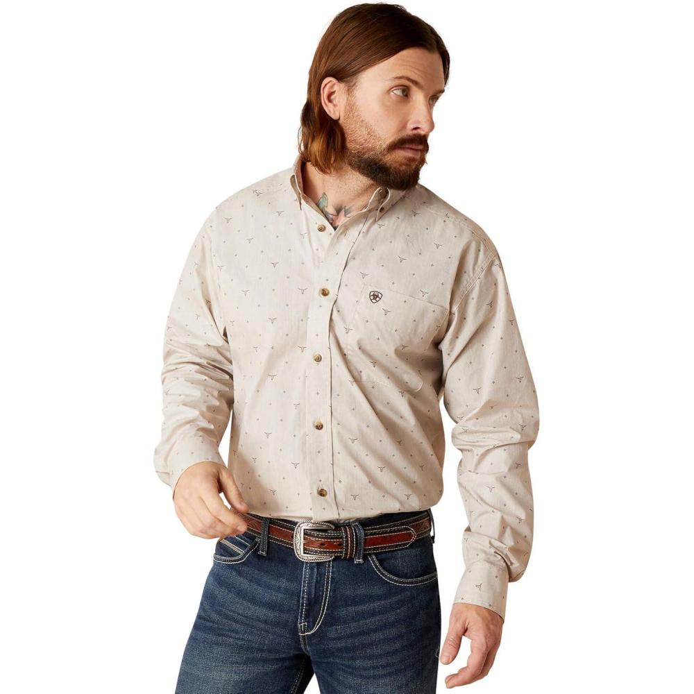 imageARIAT Mens Graham Classic Fit ShirtShirtSandshell