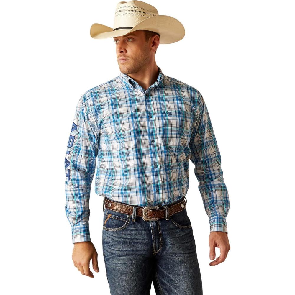 imageARIAT Mens Pro Series Team Griffen Classic Fit ShirtWhite