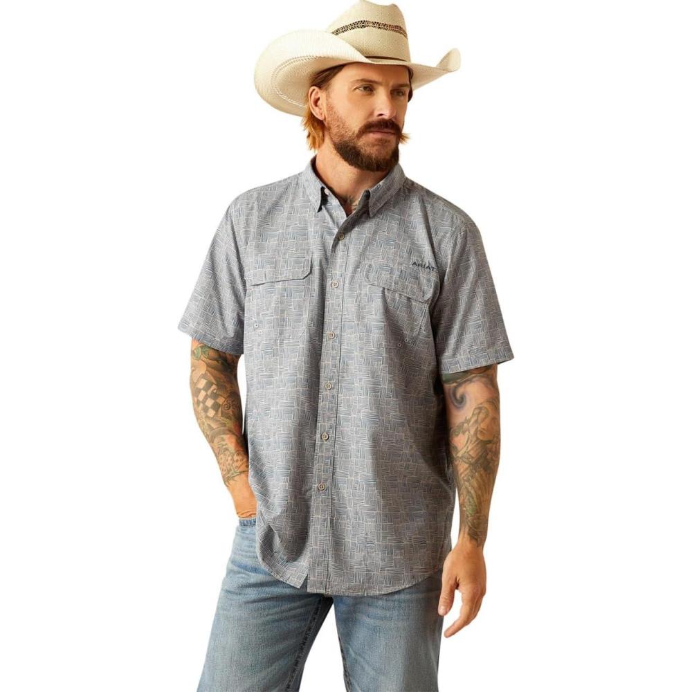 imageARIAT Venttek Outbound Fitted ShirtOmbre Blue