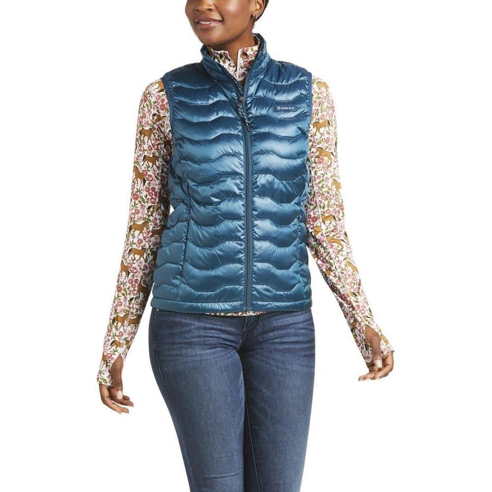 imageARIAT Womens Ideal 30 Down VestIridescent Eurasian Teal