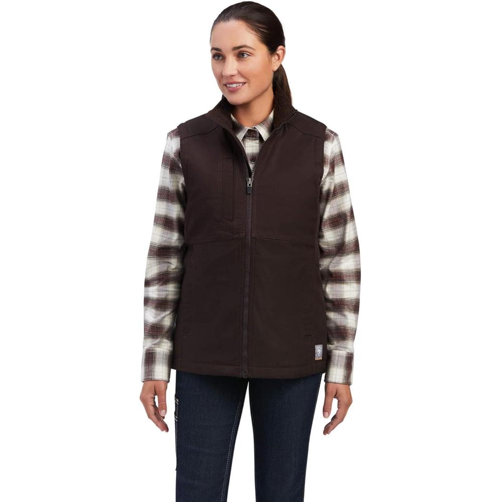 imageARIAT Womens Rebar Duracanvas Insulated VestMole