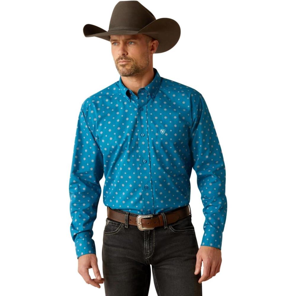 imageAriat Mens Casual Long Sleeve Paxtyn ShirtTeal