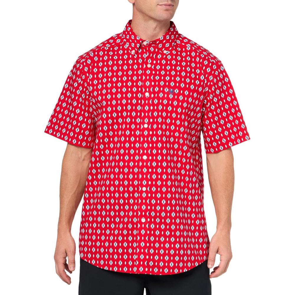 imageAriat Mens Classic Fit Short Sleeve Shirt in Beacon RedBeacon Red