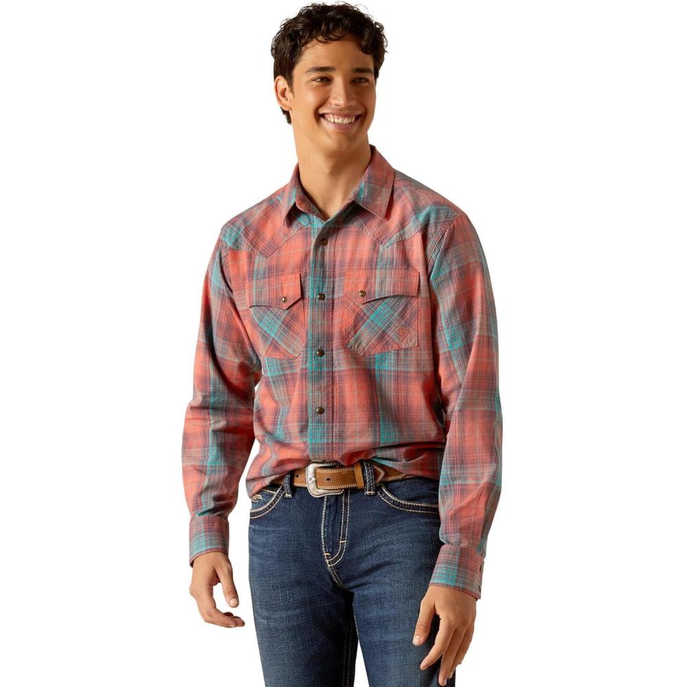 imageAriat Mens Hernan Retro Fit ShirtBurnt Sienna