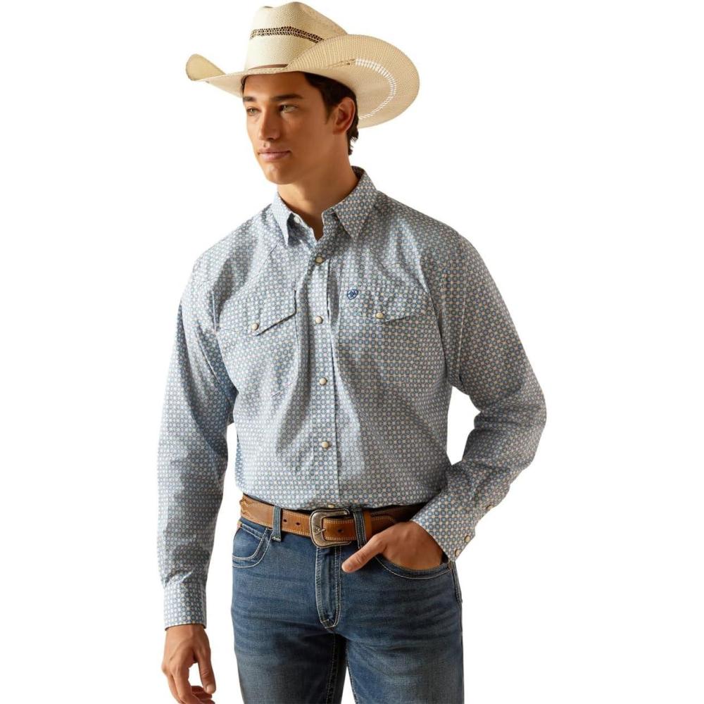 imageAriat Mens Parks Classic Fit ShirtLittle Boy Blue