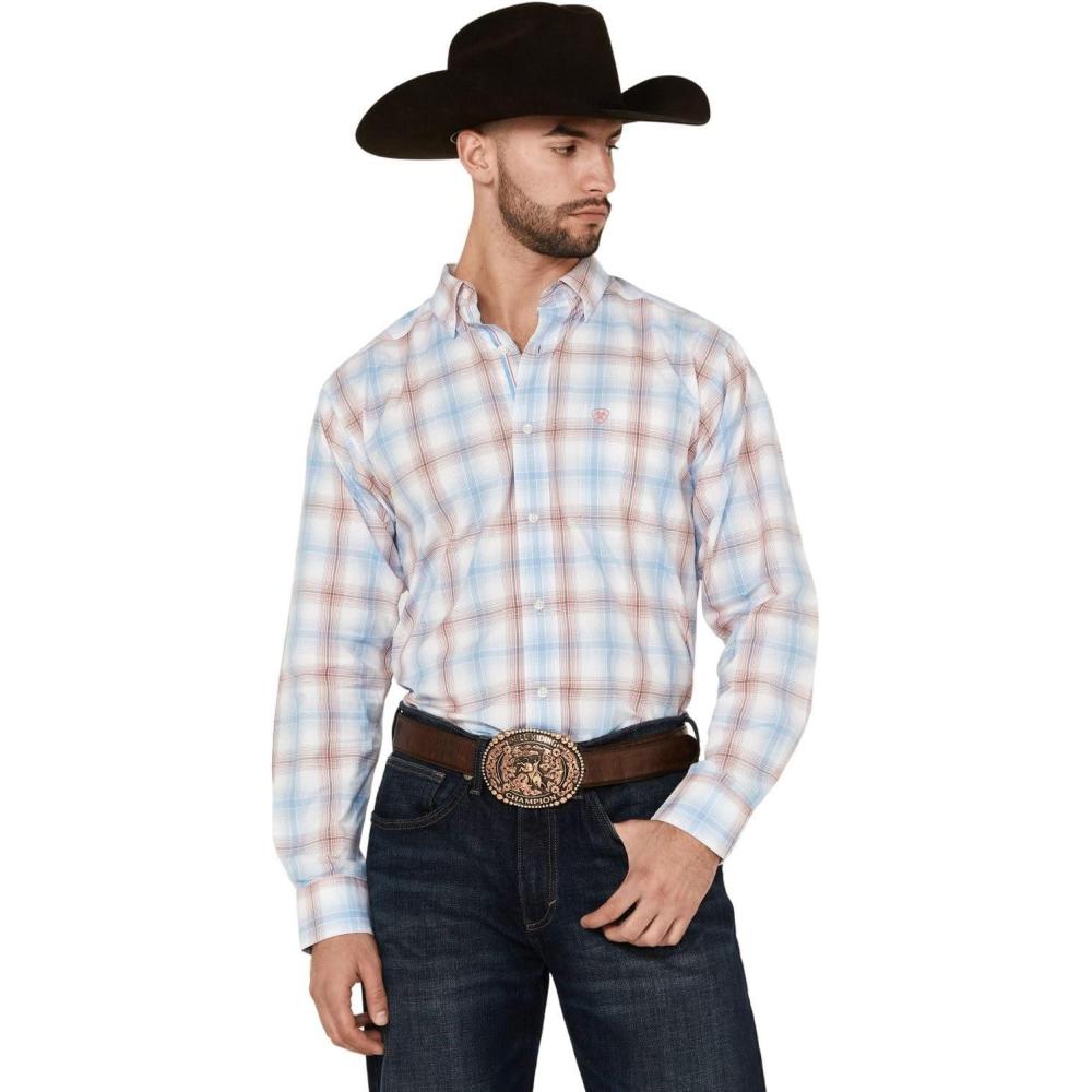 imageAriat Mens Pro Series Joshua Classic Fit ShirtCeramic Teal