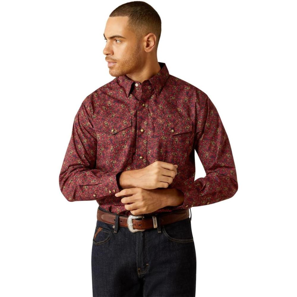 imageAriat Mens Samson Classic Fit ShirtDark Red