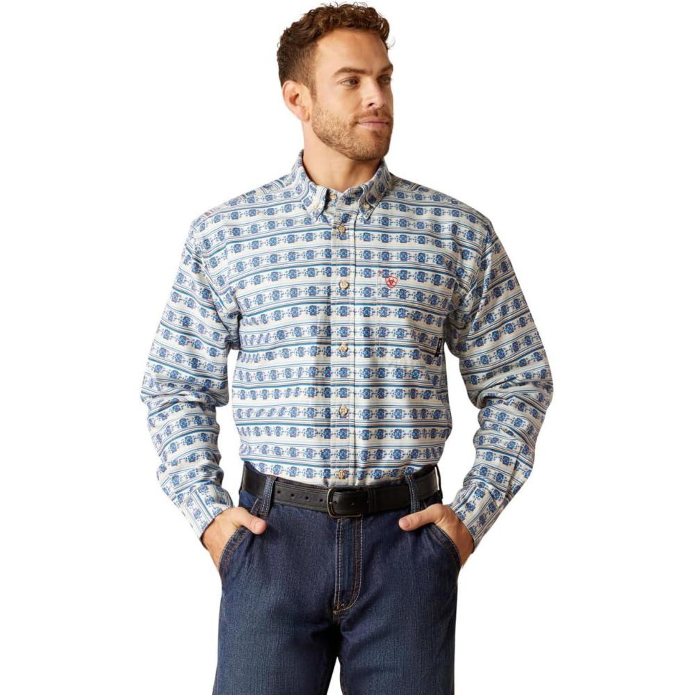 imageAriat Mens Wrinkle Free Flemming Fitted ShirtAlmond Milk