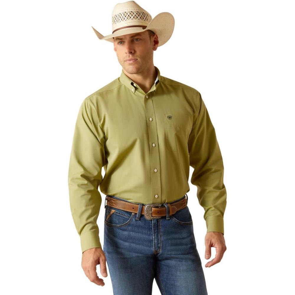 imageAriat Mens Wrinkle Free Flemming Fitted ShirtSycamore
