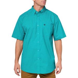 ARIAT Men’s Edgar Classic Fit Shirt(Turquoise)