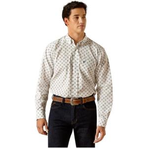 ARIAT Mens Rocco Classic Fit Shirt(White)