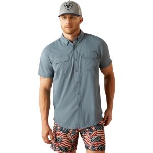 ARIAT Venttek Outbound Fitted Shirt(Newsboy Blue)