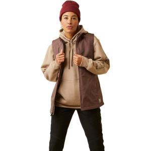 ARIAT womens Rebar Duracanvas Insulated Vest(Peppercorn)