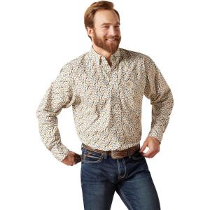 Ariat Mens Gainor Classic Fit Shirt(White)