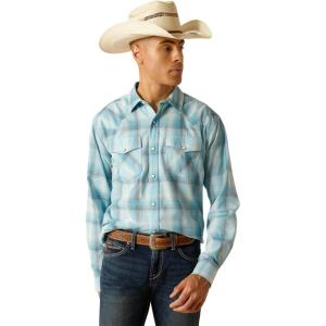 Ariat Men’s Henryk Retro Fit Shirt(Crystal Blue)