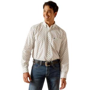 Ariat Men’s Parker Classic Fit Shirt(White)