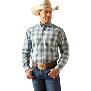 Ariat Men’s Pro Series Emiliano Classic Fit Shirt(Blue Heaven)