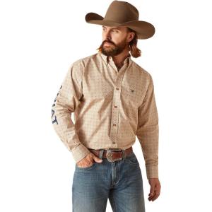 Ariat Men’s Team Conrad Classic Fit Shirt(White)