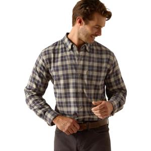 Ariat Mens Wrinkle Free Flemming Fitted Shirt(Horizon Plaid)