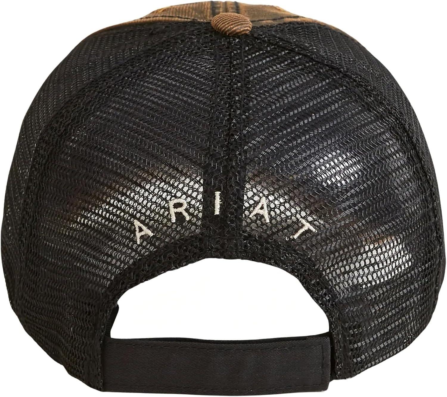 imageAriat Mens Distressed Oil Black MeshBrownBlack