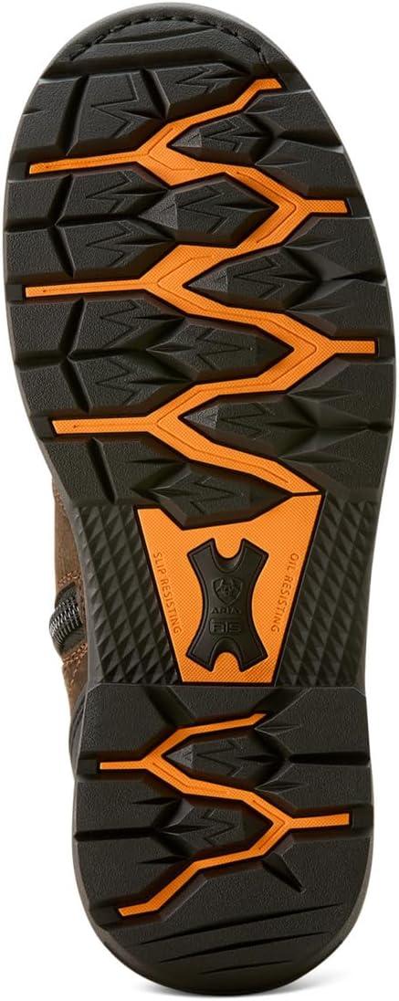 imageARIAT mens Big Rig 8quot Waterproof Work BootIron Coffee