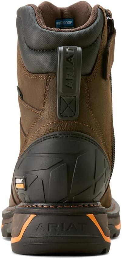 imageARIAT mens Big Rig 8quot Waterproof Work BootIron Coffee