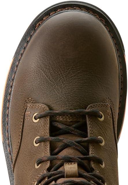 imageARIAT mens Big Rig 8quot Waterproof Work BootIron Coffee