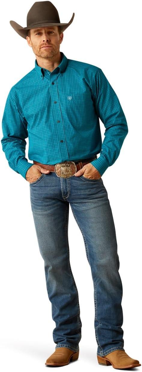 imageARIAT Mens Pro Series Porter Classic Fit ShirtDark Teal