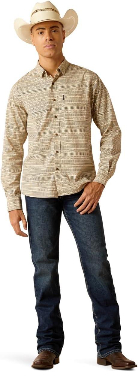 imageAriat Mens Marvin Stretch Modern Fit ShirtSand Shell
