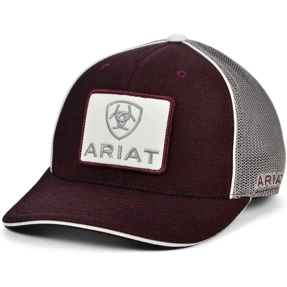 imageARIAT Mens A300004809 Mens Patch Cap OSFM Burgundy