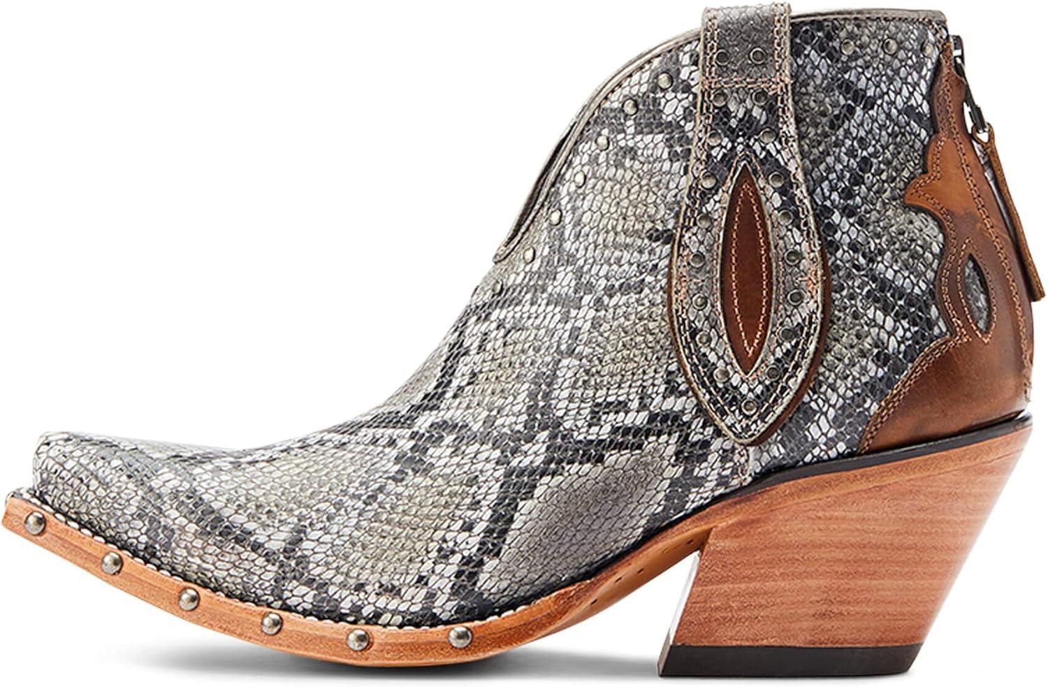 imageARIAT womens Greeley Western BootNatural Snake
