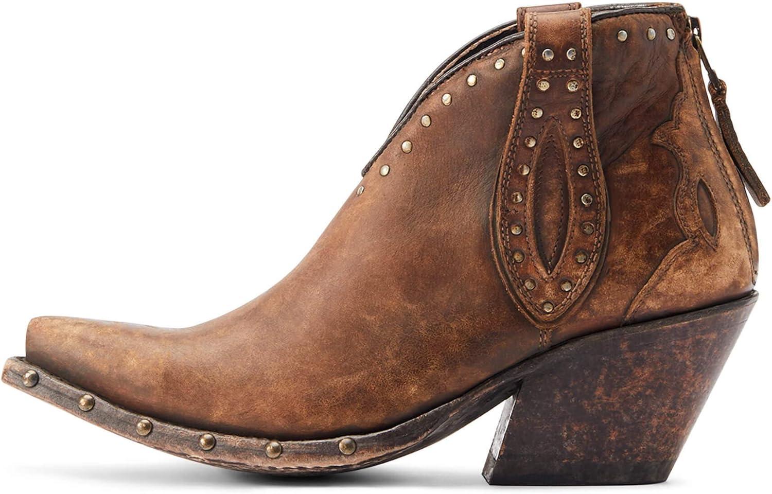 imageARIAT womens Greeley Western BootNaturally Distressed Brown