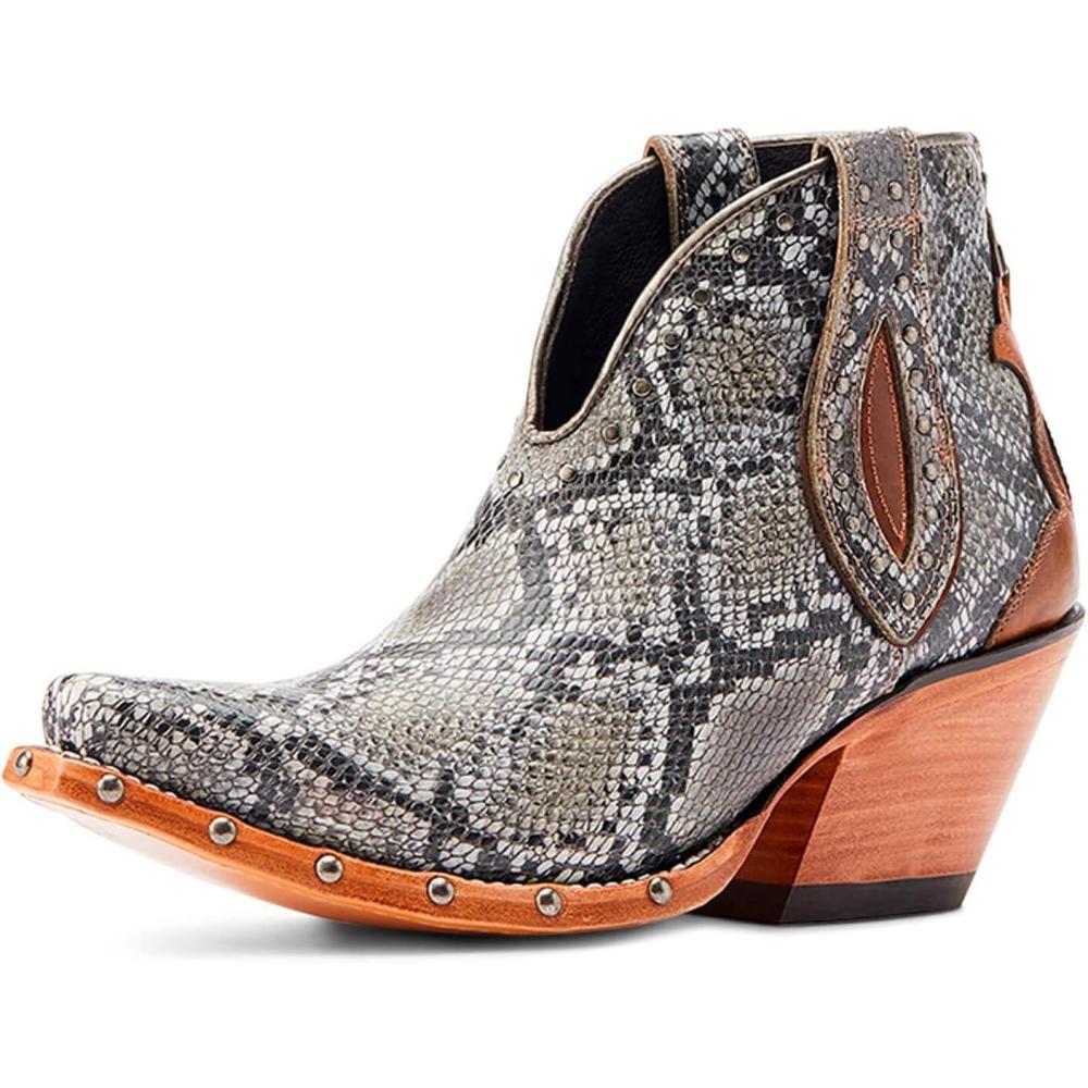imageARIAT womens Greeley Western BootNatural Snake