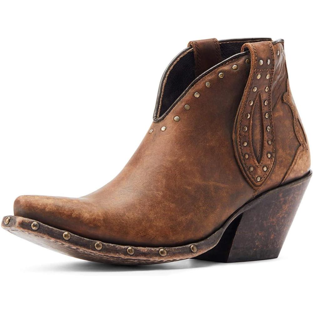 imageARIAT womens Greeley Western BootNaturally Distressed Brown
