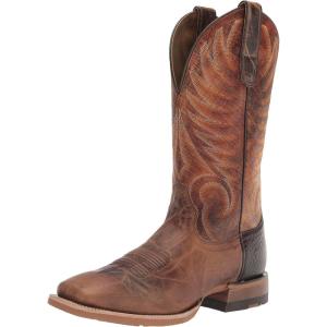 ARIAT mens Toledo Western Boot(Natural Crunch/Montana Brown)