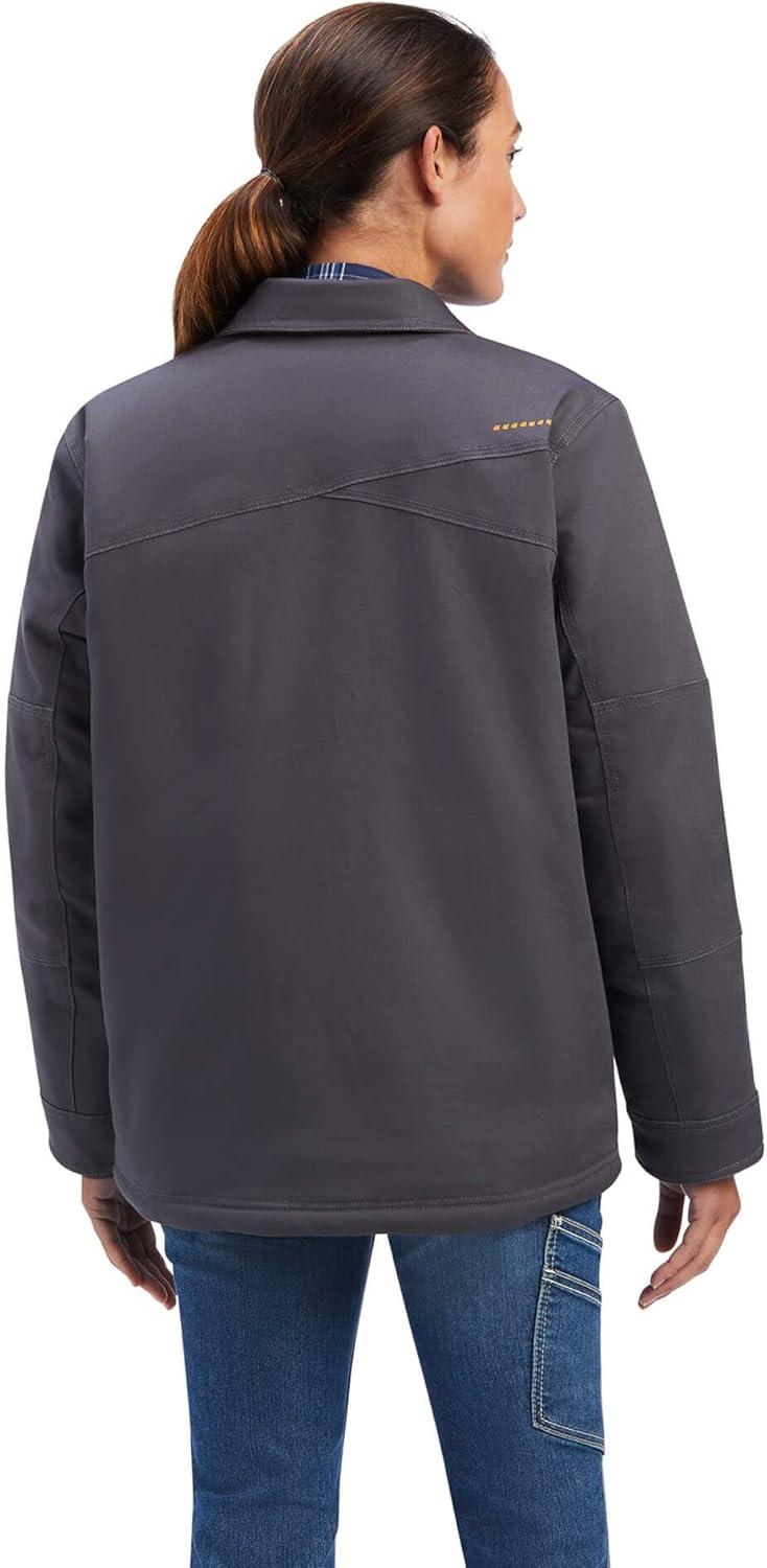 imageARIAT Womens Rebar Duracanvas Sherpalined CoatRebar Grey