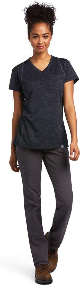imageAriat Womens Rebar Evolution TShirtNavy Eclipse