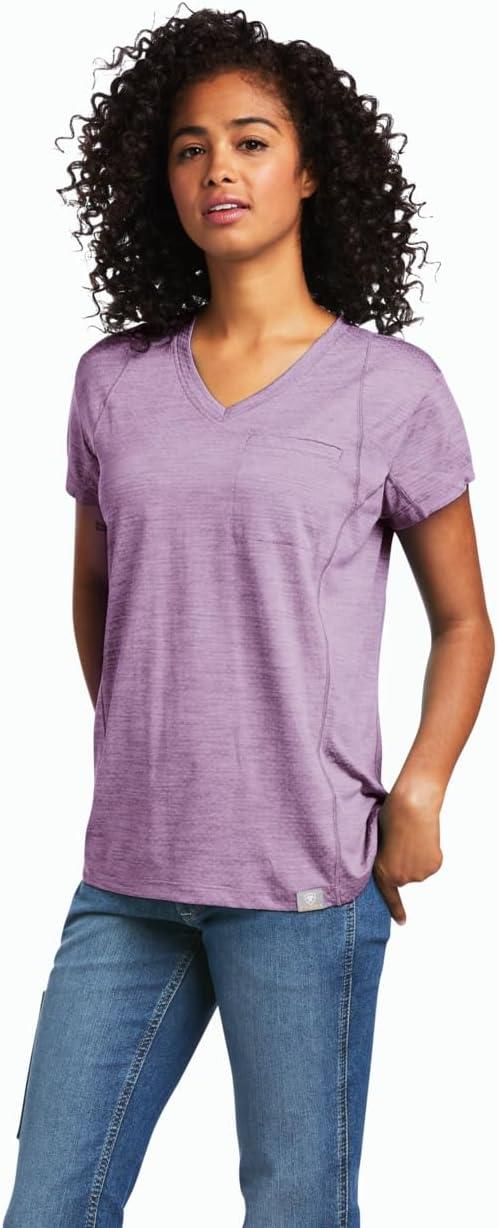 imageAriat Womens Rebar Evolution TShirtPaisley Purple
