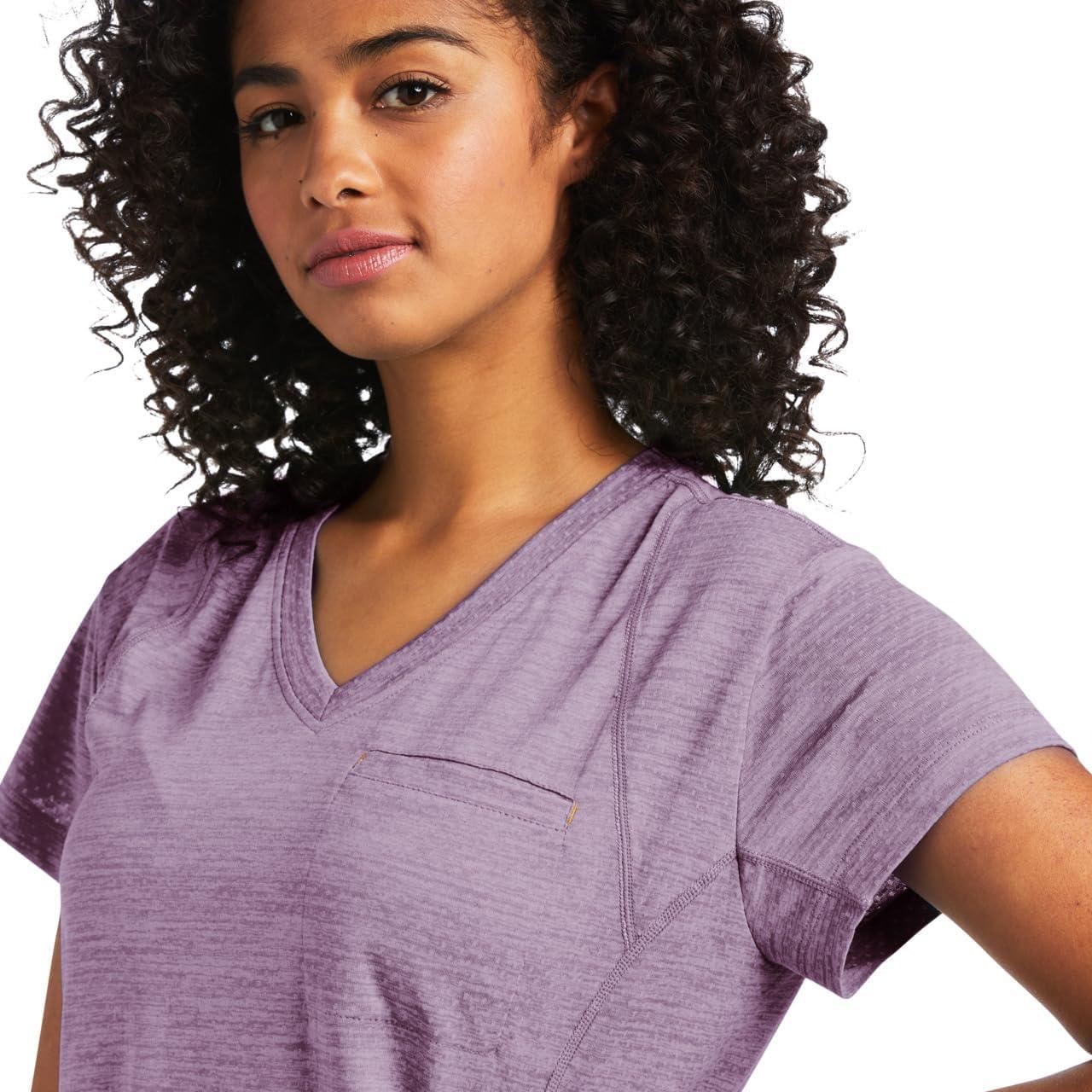 imageAriat Womens Rebar Evolution TShirtPaisley Purple