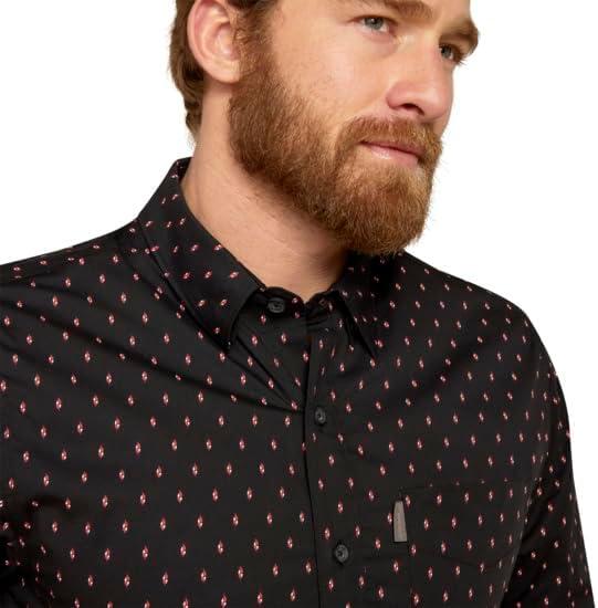 imageAriat Mens Merrick Stretch Modern Fit ShirtBlack