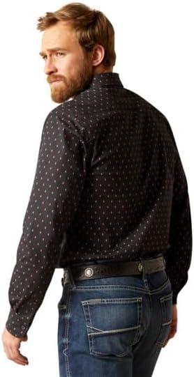 imageAriat Mens Merrick Stretch Modern Fit ShirtBlack