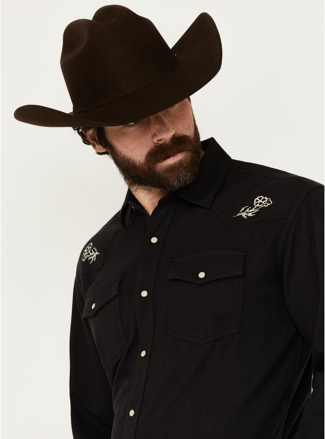 imageAriat Mens Sendero Skull Retro Fit ShirtPhantom