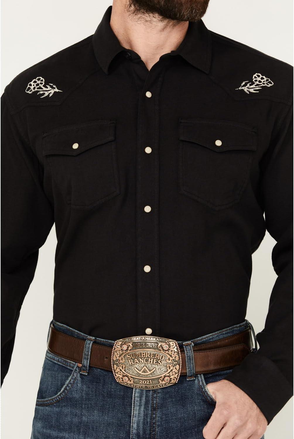 imageAriat Mens Sendero Skull Retro Fit ShirtPhantom
