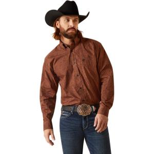 Ariat Mens MNS Nicky Ls Shrt Frair Brown(Frair Brown)