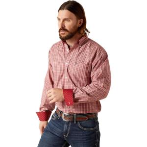 ARIAT Men’s Wrinkle Free Kairo Classic Fit Shirt(Biking Red)