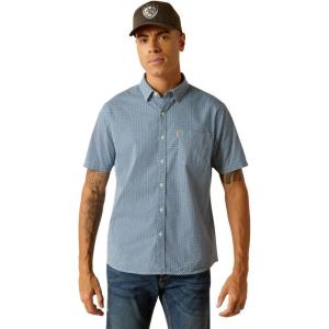 Ariat Men’s Miller Stretch Modern Fit Shirt(Blue Ridge)