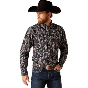 Ariat Men’s Norward Fitted Shirt(Black)