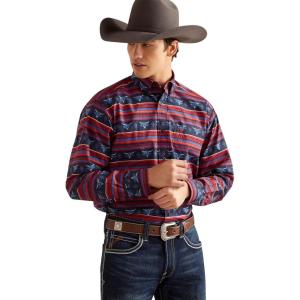 Ariat Mens Pike Classic Fit Shirt(True Blue)