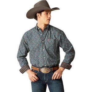 Ariat Men’s Wrinkle Free Gryffin Classic Fit Shirt(Black)